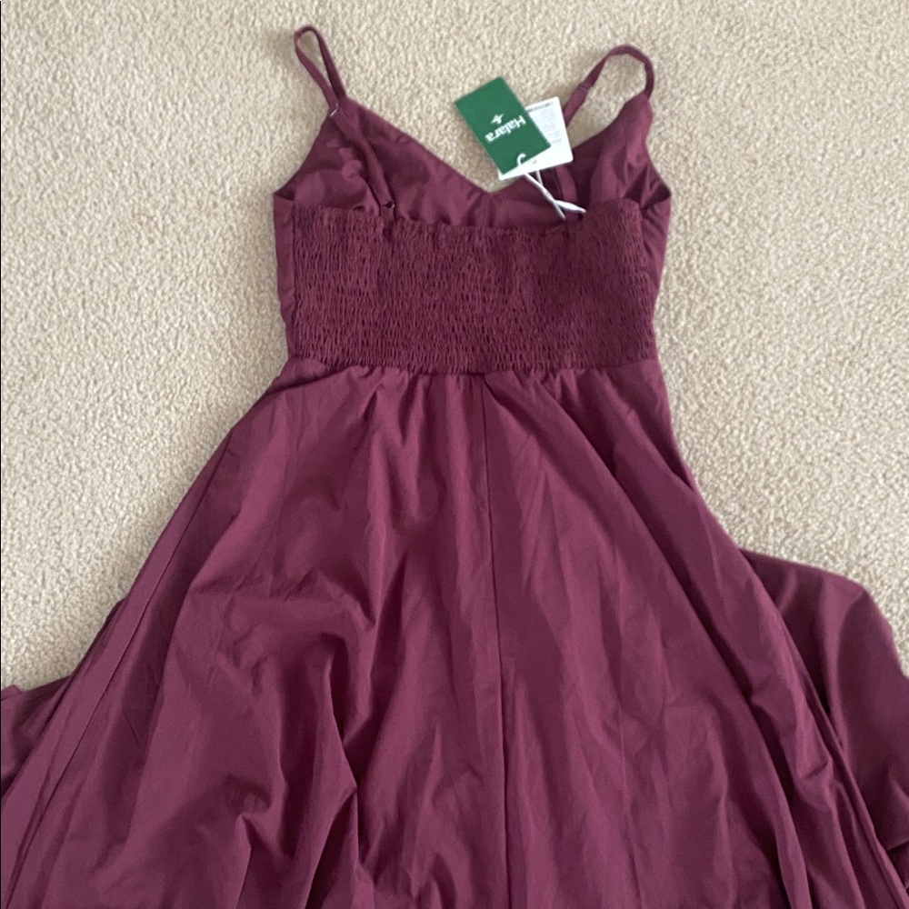 MEDIUM. STRAPPY HIGH LOW RUCHED RUFFLE LIKE DRESS - Picture 5 of 9